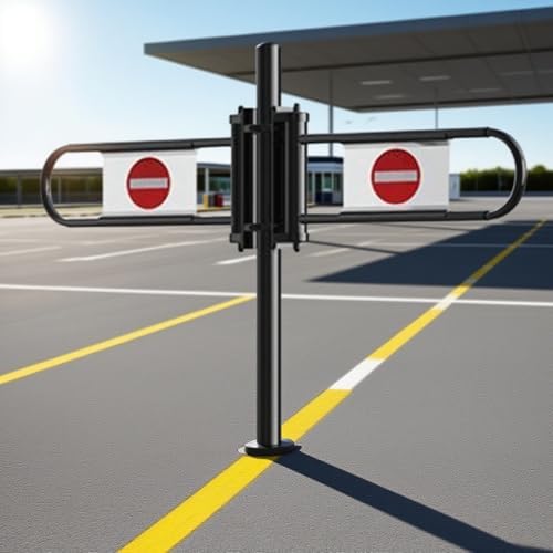 Heavy Duty Metal Swing Safety Gate - Spring-Loaded One-Way Door for Kids & Pets, Auto-Close Feature, Durable Child Safety Barrier, Easy Installation