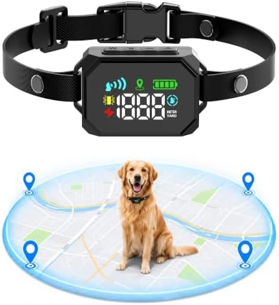 GPS Wireless Dog Fence for Dogs 18+ lbs, 33–1999 Yard Range, XL