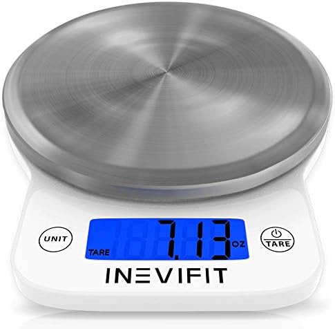 INEVIFIT Body Analyzer Scale & Digital Kitchen Scale Fitness Bundle, Complete Body Composition and Nutrition Tracking Solution with Batteries Included