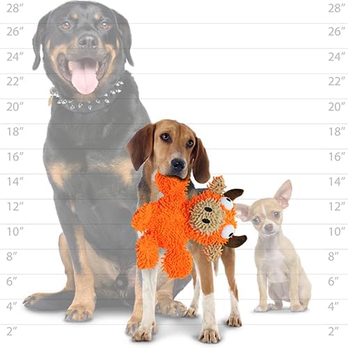 MIGHTY Tuffy Microfiber Medium Ball Bull Dog Toy
