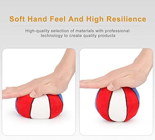 Dog Balls 2 Pack Squeaky Plush for Small Medium Dogs