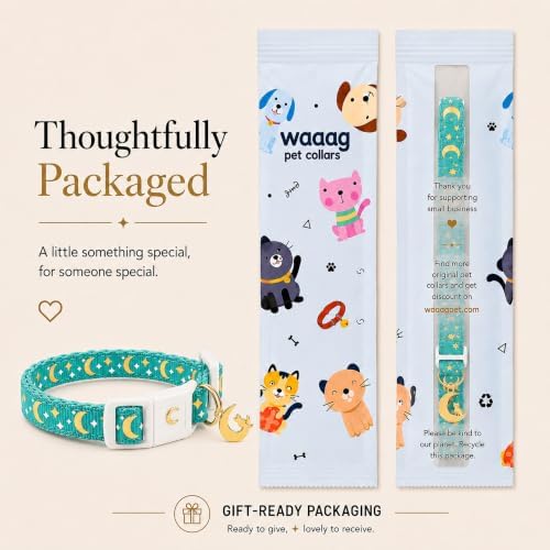 Breakaway Cat Collar with Bell for Kittens & Cats
