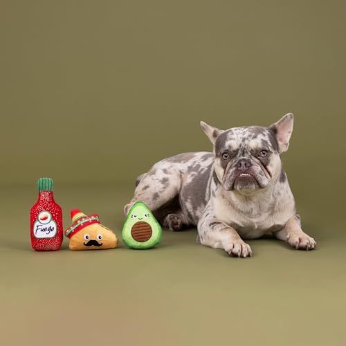 Fringe Studio Plush Dog Toy, 3 Pieces Set, Taste THE Heat, Pet Shop Collection (662151)