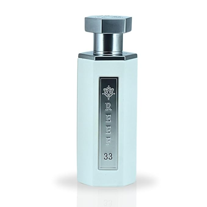 Reef 33 White Arabian Perfume For Men 100ML (3.4 OZ) Fragrance Of Leather, Oud & Pineapple Long Lasting Eau De Parfum Men & Luxurious Scent With Berries & Oud Notes