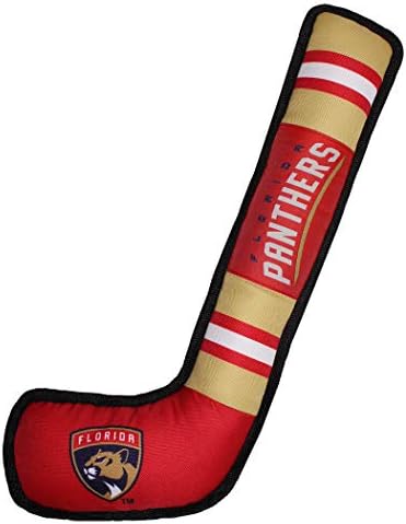 NHL Florida Panthers Stick Toy for Dogs & Cats. Play Hockey with Your Pet with This Licensed Dog Tough Toy Reward!