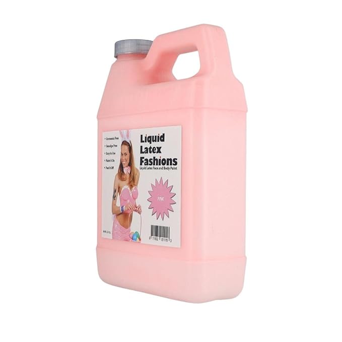 Pink 32 Oz - Liquid Latex Body Paint, Ammonia Free No Odor, Easy On and Off, Cosplay Makeup, Creates Professional Monster, Zombie Arts