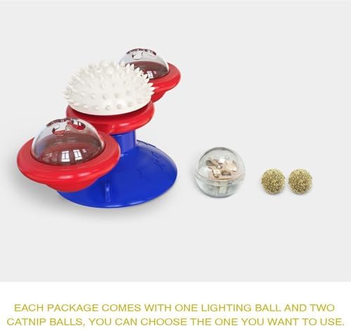 Windmill Treat Dispenser Funny Suction Cup Slow Feeder Kitten Toys