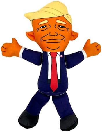 Trumpy Trump Dog Toy Funny Donald Stuffed Chew Toy