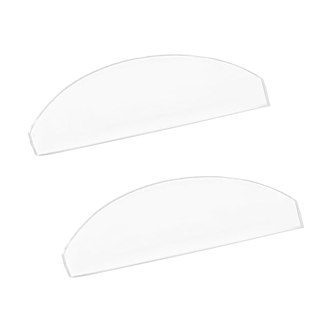 Libeauty 1mm Ultra Thin Flat Lash Lift Shields, Korean Lash Lift Pads for Step 1 Softening Only, Self Adhesive Glueless Silicone Lash Rods with Storage Case, Professional & DIY Supplies, Clear