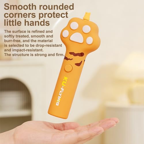 Rechargeable Flying Spinner Fetch Interactive Pet Toy with LED Lights