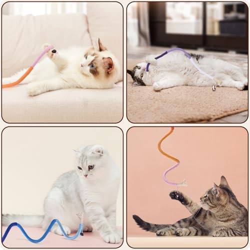 TINDTOP Cat Toys Chew Ropes, 3 Pack Interactive Cat Nip Kicker Toy