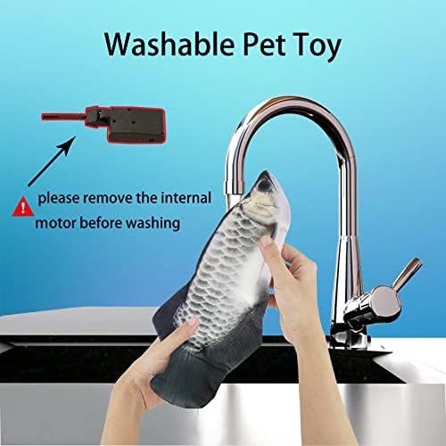 Flopping Fish Electric Dog Toy,Realistic Interac tive for Small Medium Dogs
