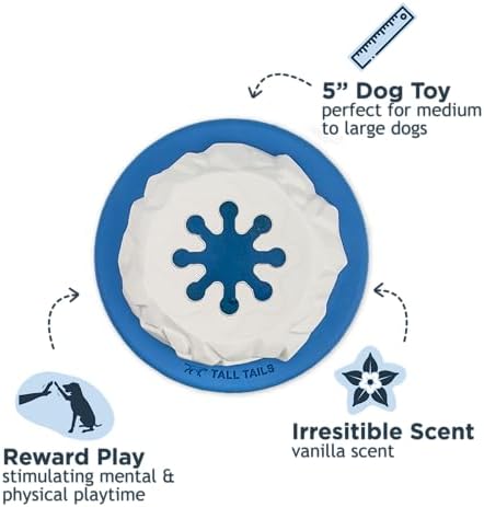 Tall Tails Natural Rubber Reward Interactive Dog Toy, Polar Freezable