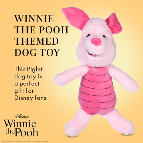 Disney for Pets Winnie the Pooh Piglet Figure Dog Toy, 9 Inch