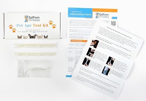 Dog Age Test - At-Home DNA Methylation Test to Estimate Dog’s Age | Estimate Your Dog’s Age, Mouth Swab Kit for Rescue & Shelter Dogs, Includes Estimated Birthday, Life Stage & Health Insights