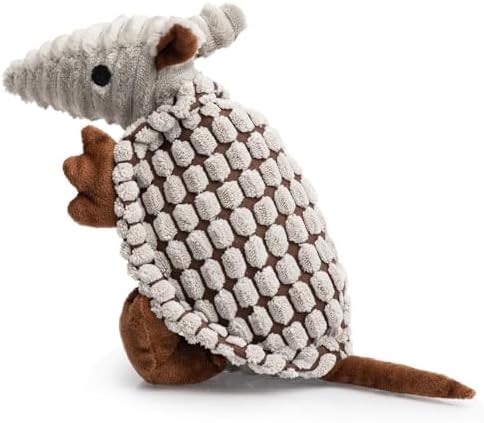 Hollypet Armadillo Squeaky Puppy Dog Toys for Small Medium Dogs, 8"
