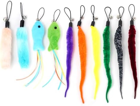 Interactive Cat Toys Accessory with Fish and Worm Toys for Cats to Chase