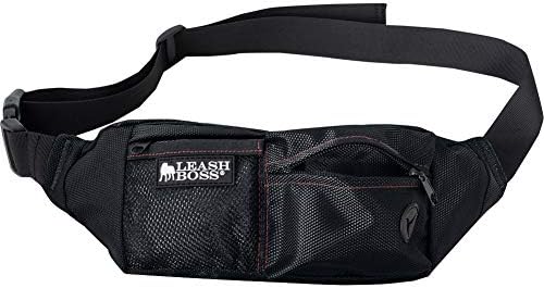 Leash Boss Dog Treat Pouch for Training | Training Treat Pouches for Pet Training | Treat Bag for Dog Training | Portable Kibble Snack Container for Pets | Fanny Pack Waist Belt Transport On The Go