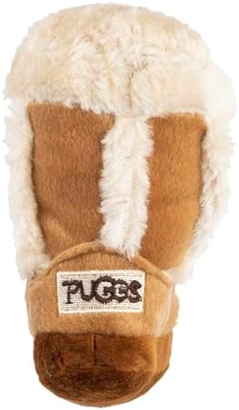 Haute Diggity Dog Pugg Boot Plush Dog Toy, Designer Parody Stuffed Chew Toy