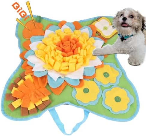 Yummy Sam Snuffle Mat for Small Medium Dogs Nose Smell Training, Green