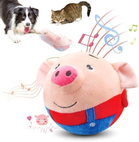 Active Moving Dog Toys, Interactive Bouncing Dog Balls Jumping Music Modes