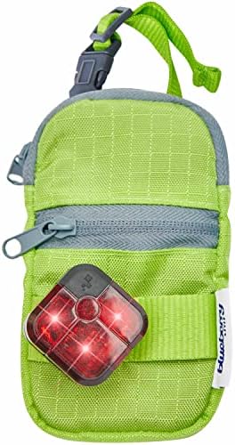 Blueberry Style Neon Green Dog Waste Bag Dispenser, Dog Poop Bag Holder Leash Attachment, Includes 1 Roll of Free Poop Bags