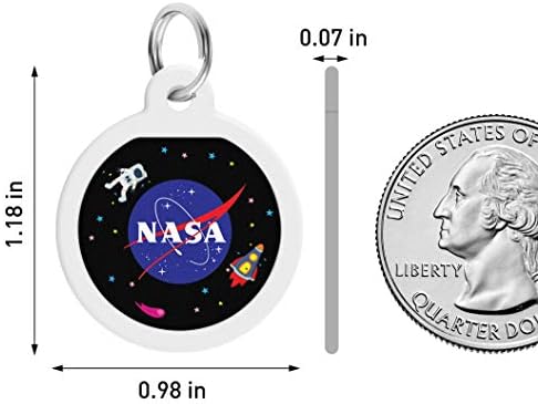 Pet ID Tag for Dog Cat with QR Passport Global Search System of Lost Pets - Digital ID Dog Tag - NASA