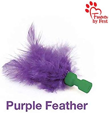 Furever 3 Replacement Cat Toy Attachments to use with The Pop and Play; Includes One Mouse, One Fish and One Feather. Ideal for Your cat, Interactive Way. Best Cat Toys Ever
