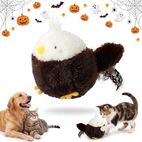 Flying Bat Toy for Dogs & Cats Flapping Wings Interactive Pet Toy (Eagle)