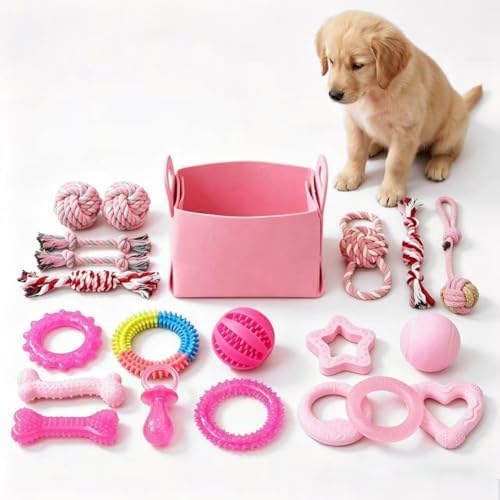 20 Pack Puppy Teething Chew Toys for Small Dogs, Bulk Dog Toys for Puppies