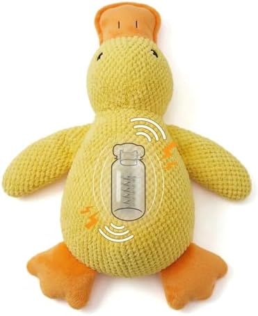 JINTONE Squeaky Dog Toy Duck,Funny Dog Toy for Dogs(Yellow,Medium)
