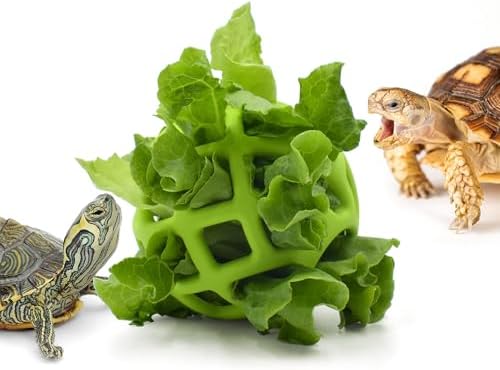 Turtle Feeder Ball, Foraging Toy for Tortoise Tank Accessories