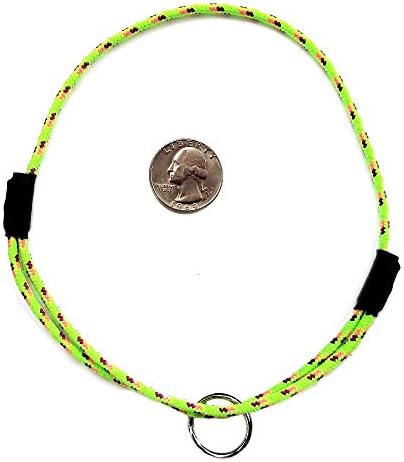 National Leash Mountain Rope Dog ID Collar- Spring Green- Medium (14"-20") Ultra Lite