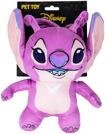 Buckle-Down Disney Dog Toy, Lilo and Stitch Angel Smiling Full Body Standing Pose Pet Toy, Plush