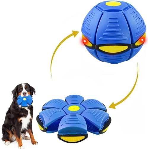 UFO Magic Balls 3-Light, Portable Flying Saucer Ball Dog Toy for Outdoor