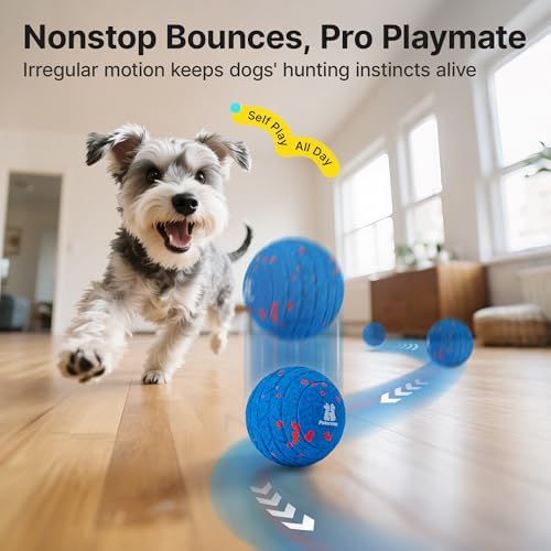 Potaroma Dog Ball Toy, Motion Activated Interactive Bouncing Ball