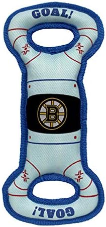 Pets First NHL Boston Bruins Ice Hockey Rink PET Toy with Inner Squeaker. A Tough Toy for Dogs & Cats with Exciting Hockey Graphics, Gorgeous Team Logo & Double Stitch Trims