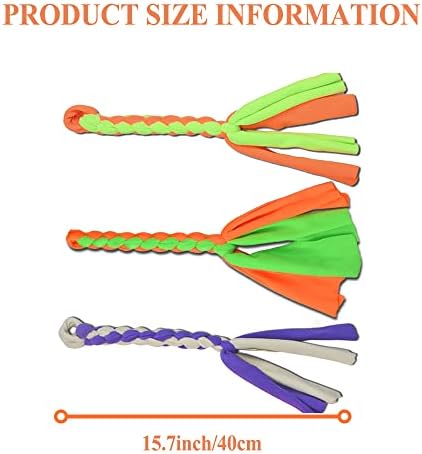 ASOCEA 3 Pack Dog Rope Toys Flirt Pole Replacement for Small Medium Dogs