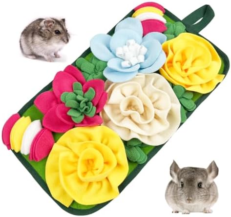 Pig and Rabbit Foraging Mat,Treat Mat Toy for Mini Pigs and Farm Puzzle Pad