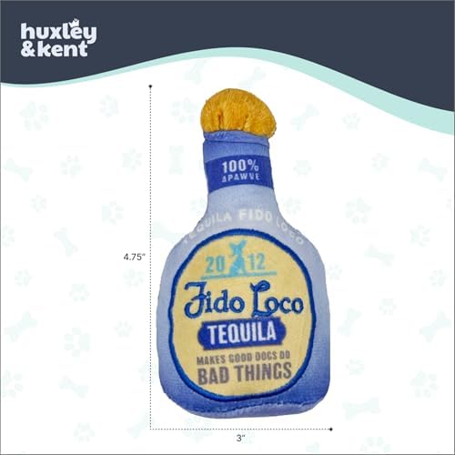 Huxley & Kent Tiny Tuff Plush Dog Toy, Fido Loco Tequila