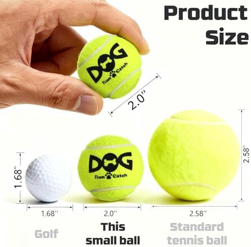 INSUM Tennis Balls for Dogs, 12 Pack Small Medium Dog Toys Balls