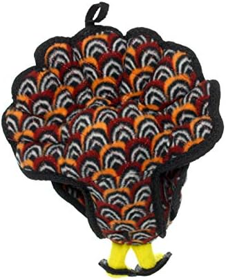 TUFFY® : 2 Pack Jr Turkey Dog Toy: Ultra Durable Plush Toy with Multiple Layers & Reinforced Seams, Washable and Floats, Original Construction