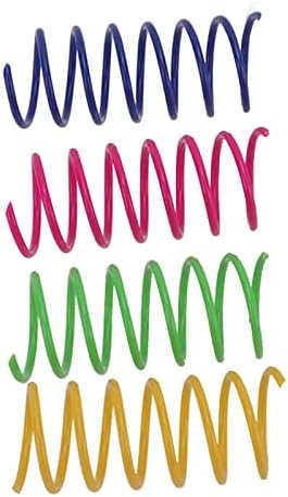 Acouto Interact with Your Feline Iend with 40pcs Bite Colorful Cat Sp Toys - Interactive Pet Toy for Cats - Cat Springs Tube Toys for Hours of Fun!