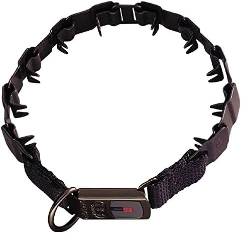 Herm Sprenger Dog Training Collar, Black, 19 inches, Stainless Steel, Click Lock buckle