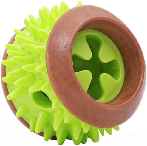 Dog Treat Ball, Treat Dispensing Puzzle Toys for Small & Medium Dogs, Green
