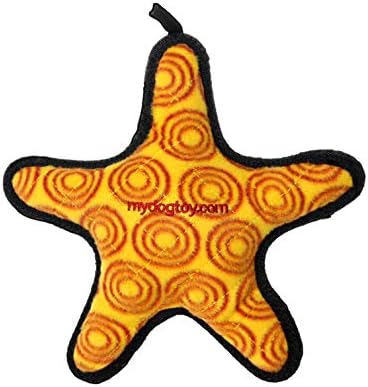 TUFFY® : 2 Pack Starfish Dog Toy: Ultra Durable Plush Toy with Multiple Layers & Reinforced Seams, Washable and Floats, Original Construction