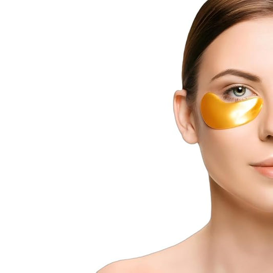 24K Gold Eye Mask for Puffy Eyes, Dark Circles & Wrinkles - Luxurious Under Eye Patches,Eye Patches for Puffy Eyes(Men & Women,20pairs)