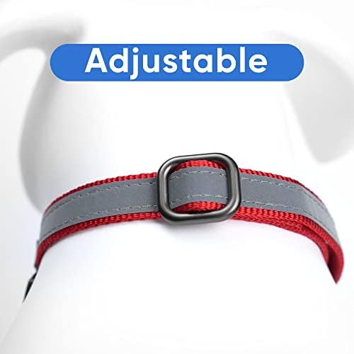 Pawtitas Martingale Dog Collar Puppy Collar Reflective Dog Collar Training Dog Collar Behavioral Dog Collar Large Dog Collar Red Dog Collar