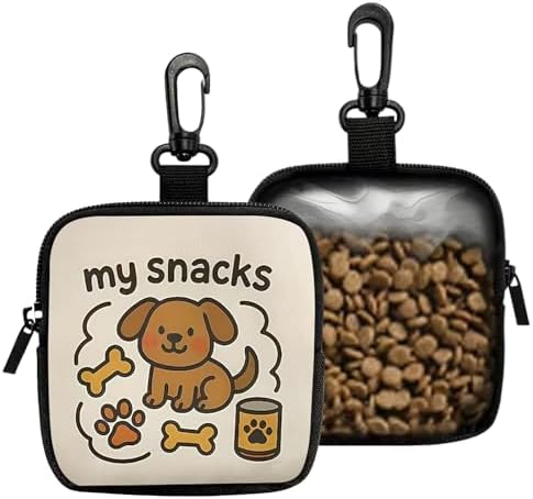 Dog Treat Bag – Portable Training Pouch | Treat Dispenser for Dogs & Puppies, Hands-Free Snack Storage for Training & Walking, Ideal Outdoor Camping, Hiking, Travel and Daily Use