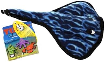 TUFFY® : 2 Pack Stingray Dog Toy: Ultra Durable Plush Toy with Multiple Layers & Reinforced Seams, Washable and Floats, Original Construction